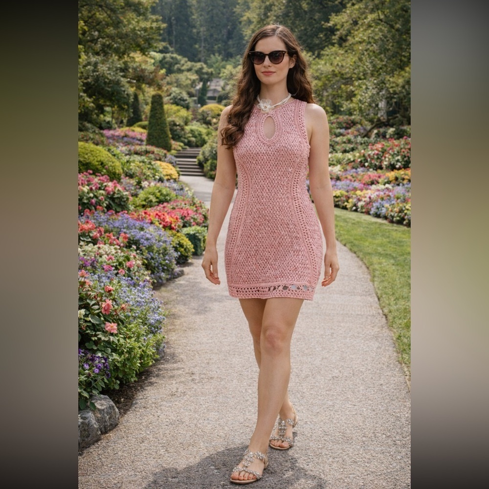 Anthropologie NWT Significant Other Sleeveless Cutout Knit Mini Dress size 12.